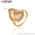 12835 China Wholesale Xuping Fashion Elegant 18K anillo de mujer de oro de la perla